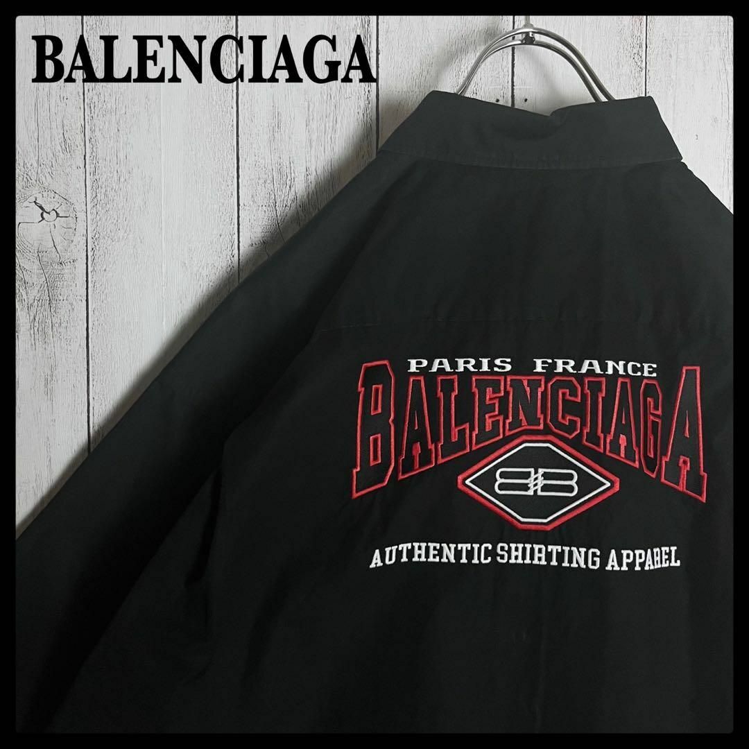 Balenciaga(バレンシアガ)の【超人気デザイン】バレンシアガ☆バック刺繍ロゴ入り半袖シャツ BBロゴ 入手困難 メンズのトップス(Tシャツ/カットソー(半袖/袖なし))の商品写真