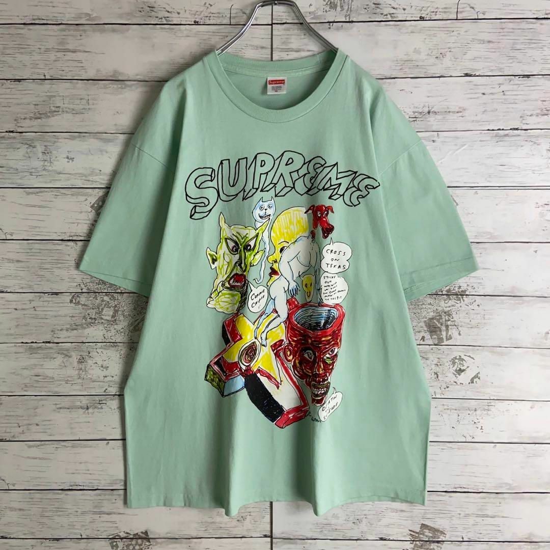 Supreme(シュプリーム)の9039【希少XLサイズ】シュプリーム☆希少カラービッグロゴtシャツ　美品 メンズのトップス(Tシャツ/カットソー(半袖/袖なし))の商品写真