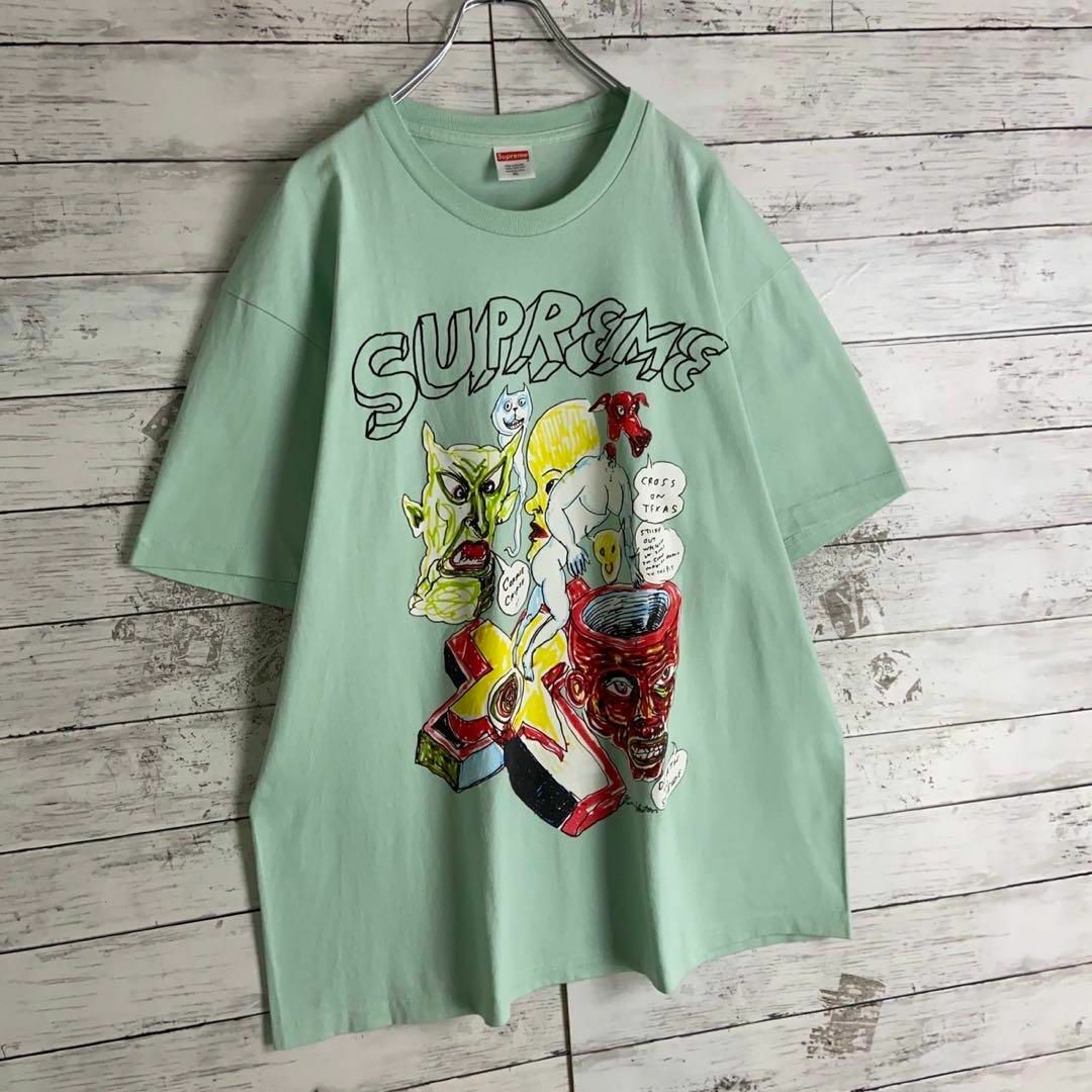 Supreme(シュプリーム)の9039【希少XLサイズ】シュプリーム☆希少カラービッグロゴtシャツ　美品 メンズのトップス(Tシャツ/カットソー(半袖/袖なし))の商品写真