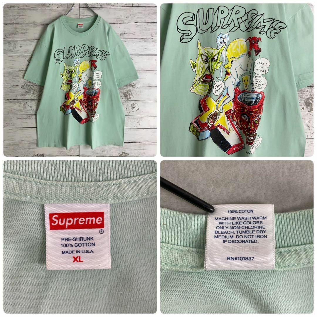 Supreme(シュプリーム)の9039【希少XLサイズ】シュプリーム☆希少カラービッグロゴtシャツ　美品 メンズのトップス(Tシャツ/カットソー(半袖/袖なし))の商品写真