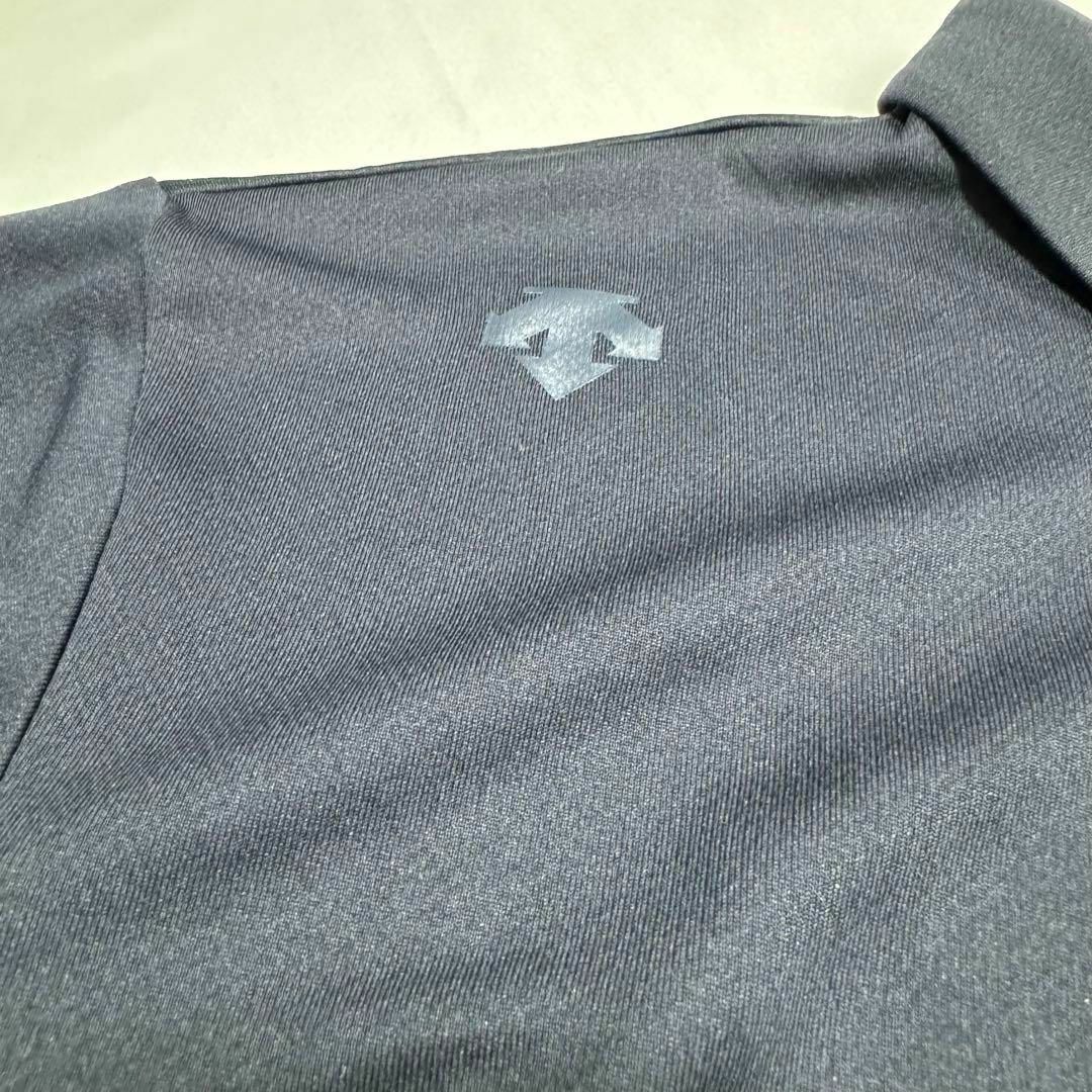 DESCENTE(デサント)のデサント　半袖ポロシャツ　メンズ　Lサイズ　ネイビー スポーツ/アウトドアのゴルフ(ウエア)の商品写真