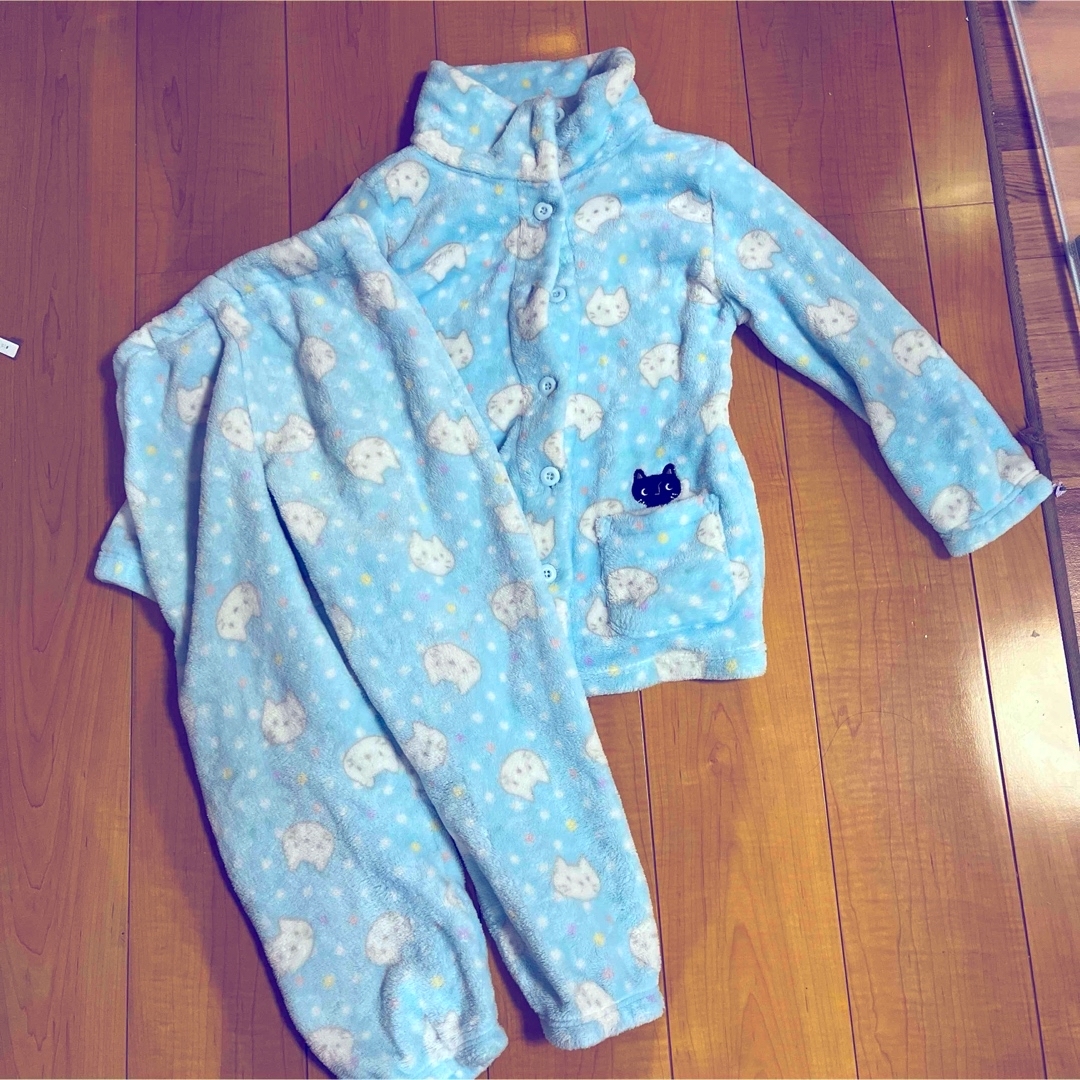 パジャマガールズふわふわもこもこ140cm キッズ/ベビー/マタニティのキッズ服女の子用(90cm~)(パジャマ)の商品写真