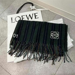 ロエベ(LOEWE)のロエベ　大判バイカラー カシミアマフラー(マフラー)