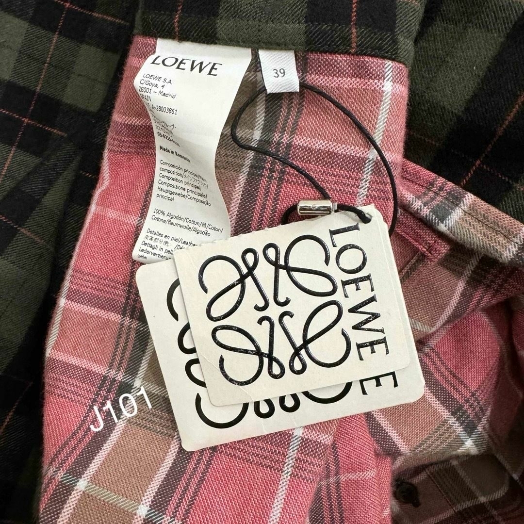 LOEWE - ロエベ パッチワーク オーバーサイズフランネルチェック LOEWE - ロエベ パッチワーク オーバーサイズフランネルチェック