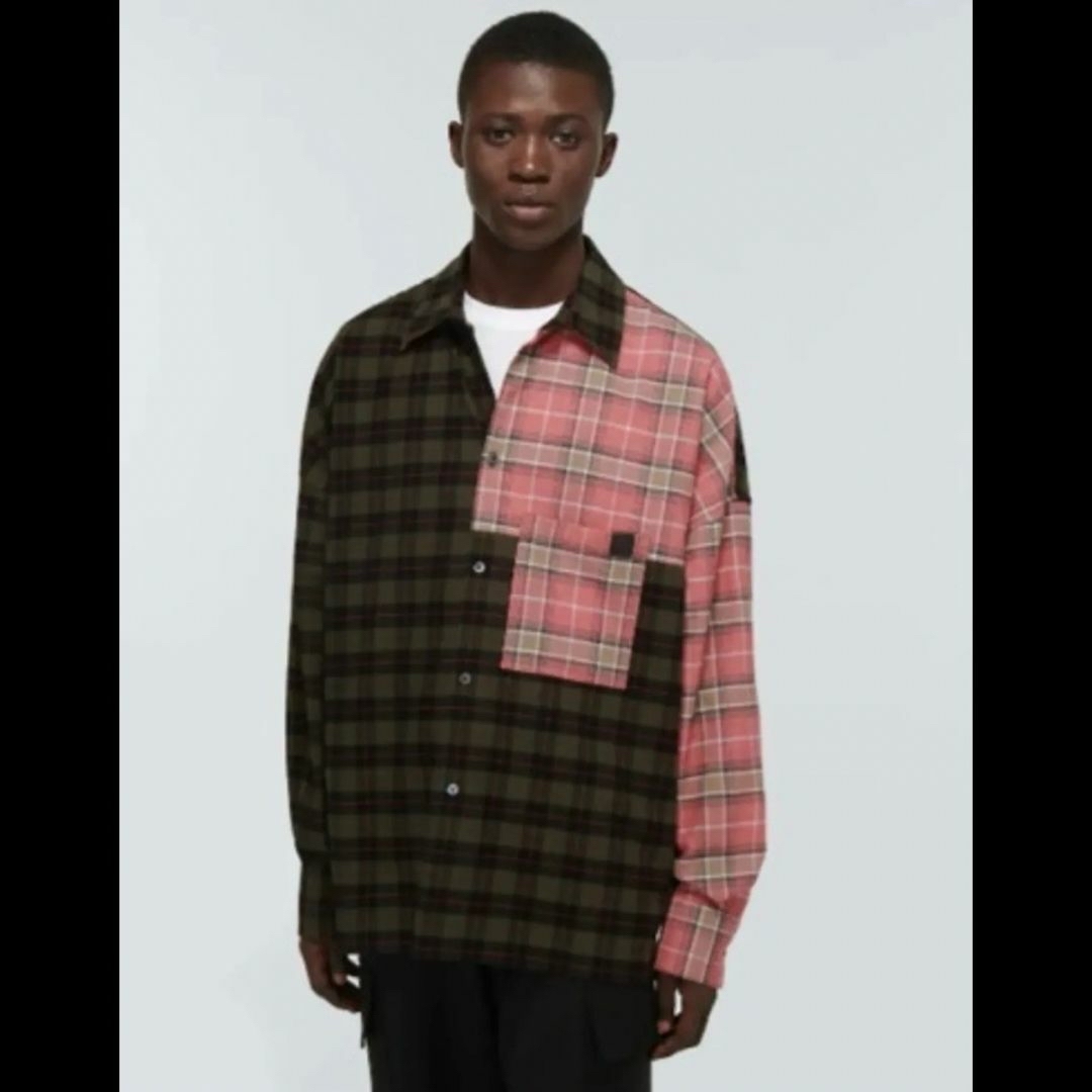 LOEWE - ロエベ パッチワーク オーバーサイズフランネルチェック LOEWE - ロエベ パッチワーク オーバーサイズフランネルチェック