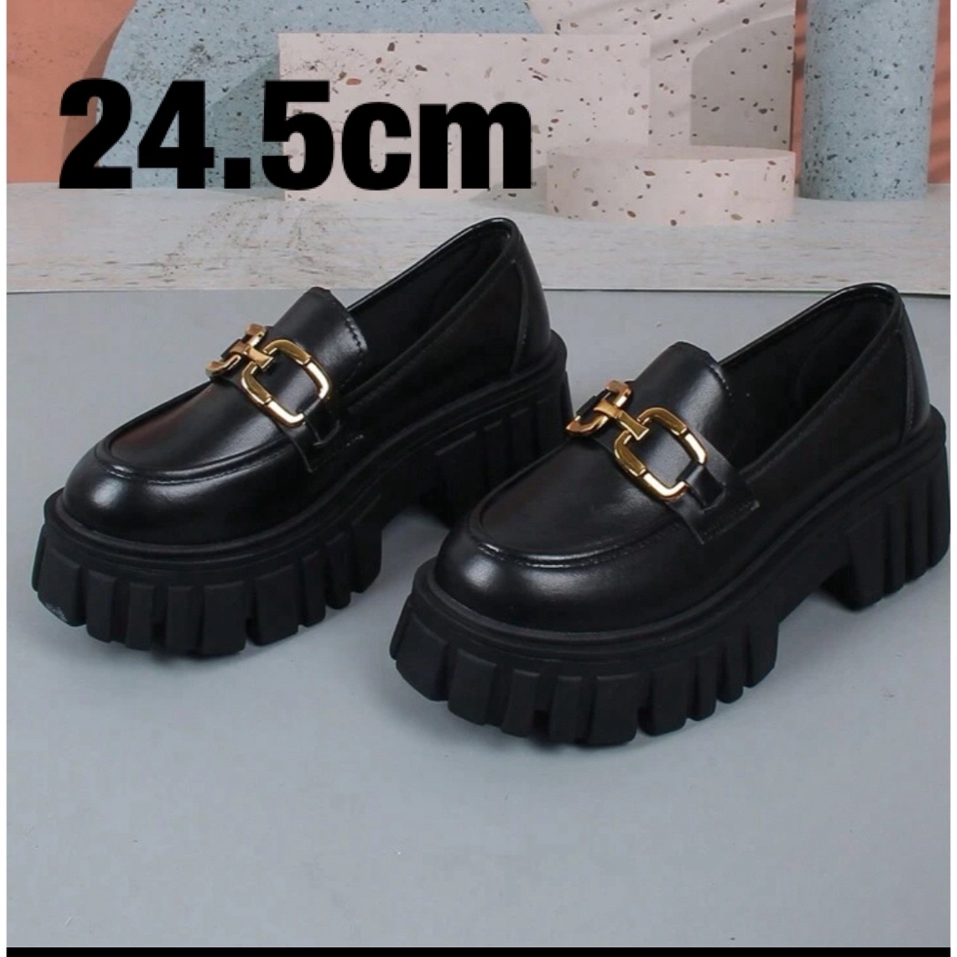 厚底ローファー 24.5cm レディースの靴/シューズ(ローファー/革靴)の商品写真