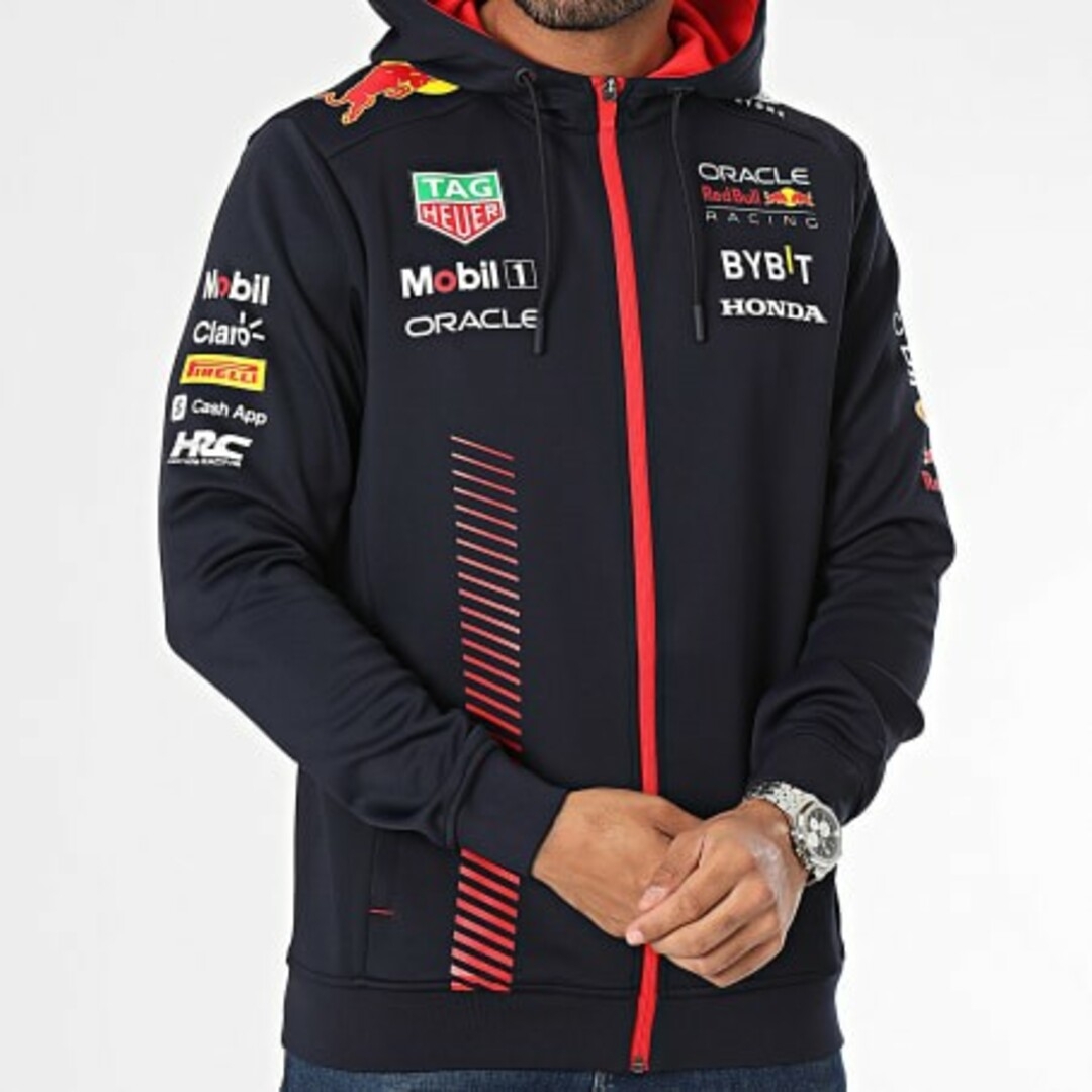 Red Bull(レッドブル)のレッドブルレーシング　フルジップフーディー　チームウェア　新品未使用　正規品 メンズのトップス(パーカー)の商品写真
