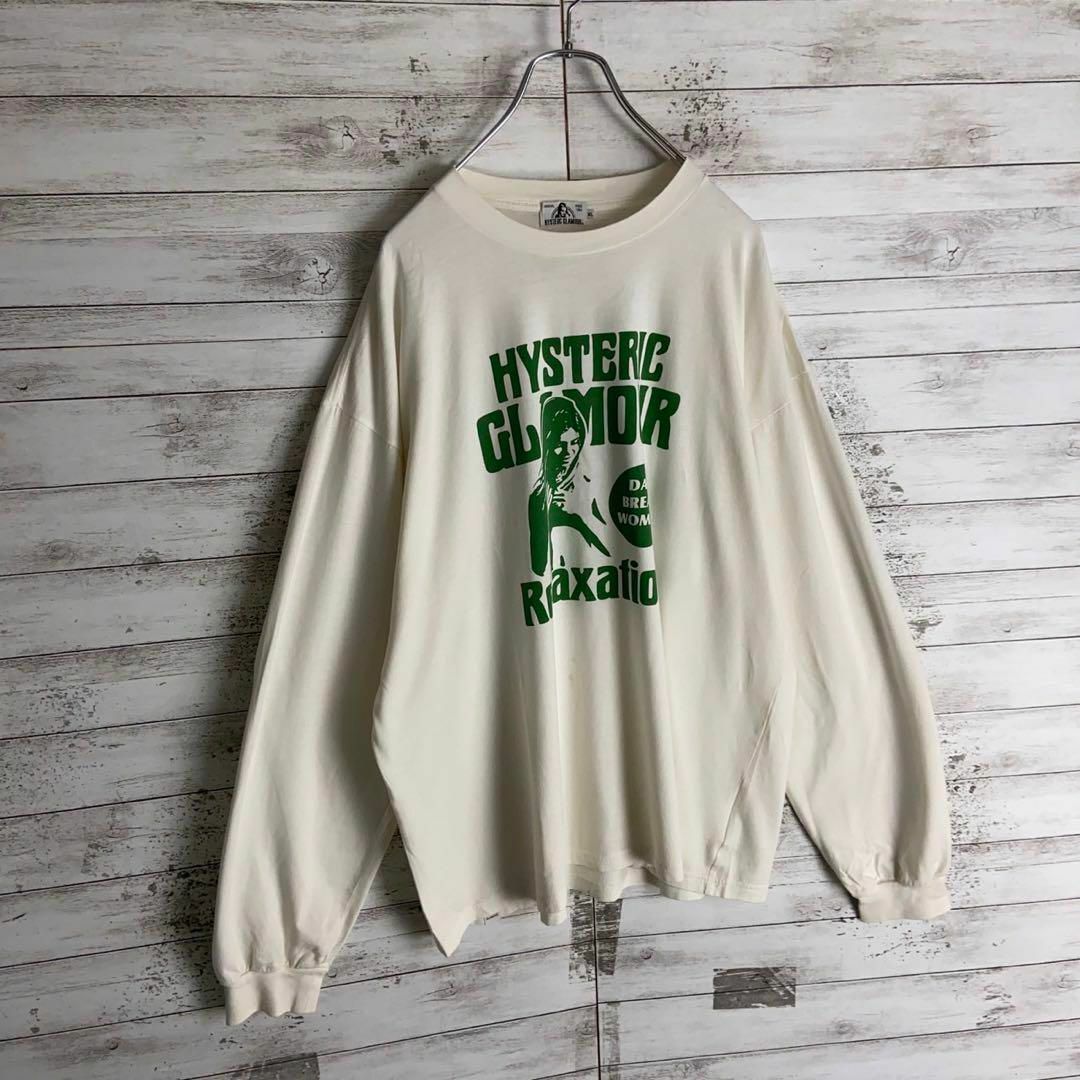 HYSTERIC GLAMOUR(ヒステリックグラマー)の9216【希少XLサイズ】ヒステリックグラマー☆ヒスガール人気ロングtシャツ メンズのトップス(Tシャツ/カットソー(七分/長袖))の商品写真