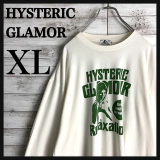 ヒステリックグラマー(HYSTERIC GLAMOUR)の9216【希少XLサイズ】ヒステリックグラマー☆ヒスガール人気ロングtシャツ(Tシャツ/カットソー(七分/長袖))