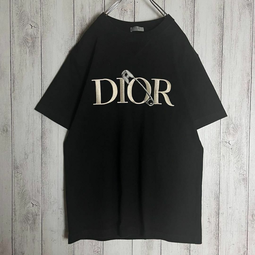 diorDIOR HOMME ディオール×ジュディブレイム　センター刺繍ロゴ入りTシャツ