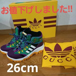 グッチ(Gucci)の新品GUCCI×adidasハイカットスニーカー(スニーカー)