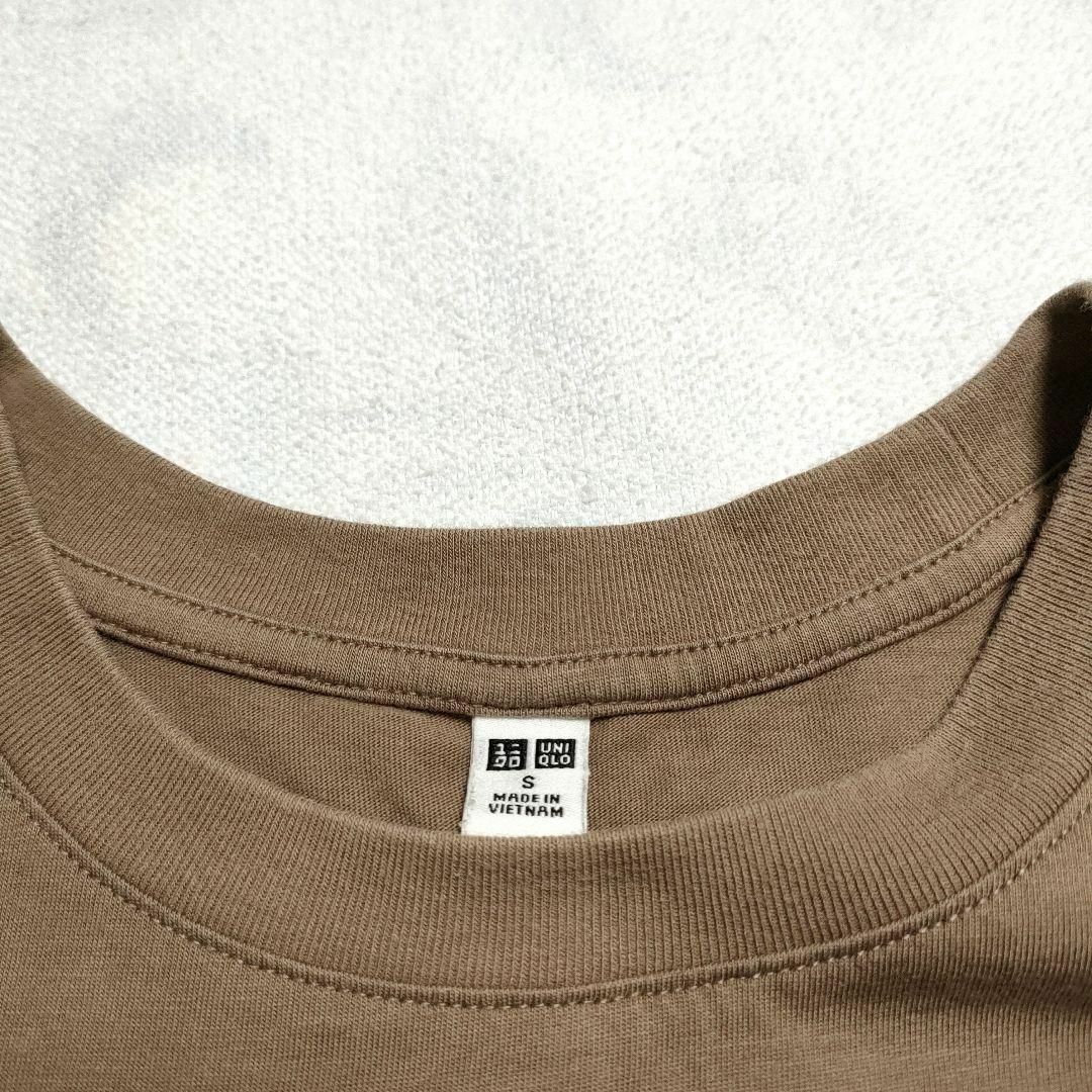 UNIQLO(ユニクロ)のユニクロ (S)　スムースコットンフレンチスリーブロングワンピース レディースのワンピース(ロングワンピース/マキシワンピース)の商品写真