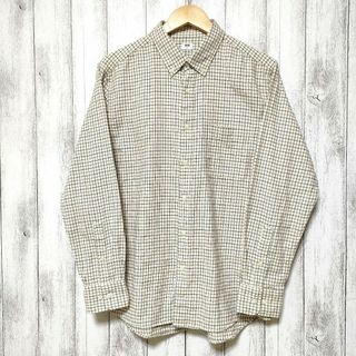 ユニクロ(UNIQLO)のUNIQLO ユニクロ (L)　フランネルチェックシャツ　ボタンダウンカラー(シャツ)