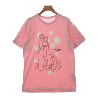 コムデギャルソン(COMME des GARCONS)のCOMME des GARCONS Tシャツ・カットソー M ピンク 【古着】【中古】(カットソー(半袖/袖なし))