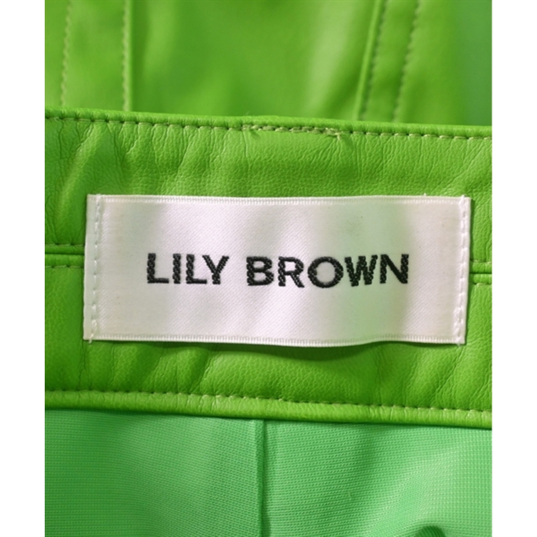 Lily Brown(リリーブラウン)のLILY BROWN リリーブラウン ミニスカート 0(S位) 黄緑 【古着】【中古】 レディースのスカート(ミニスカート)の商品写真