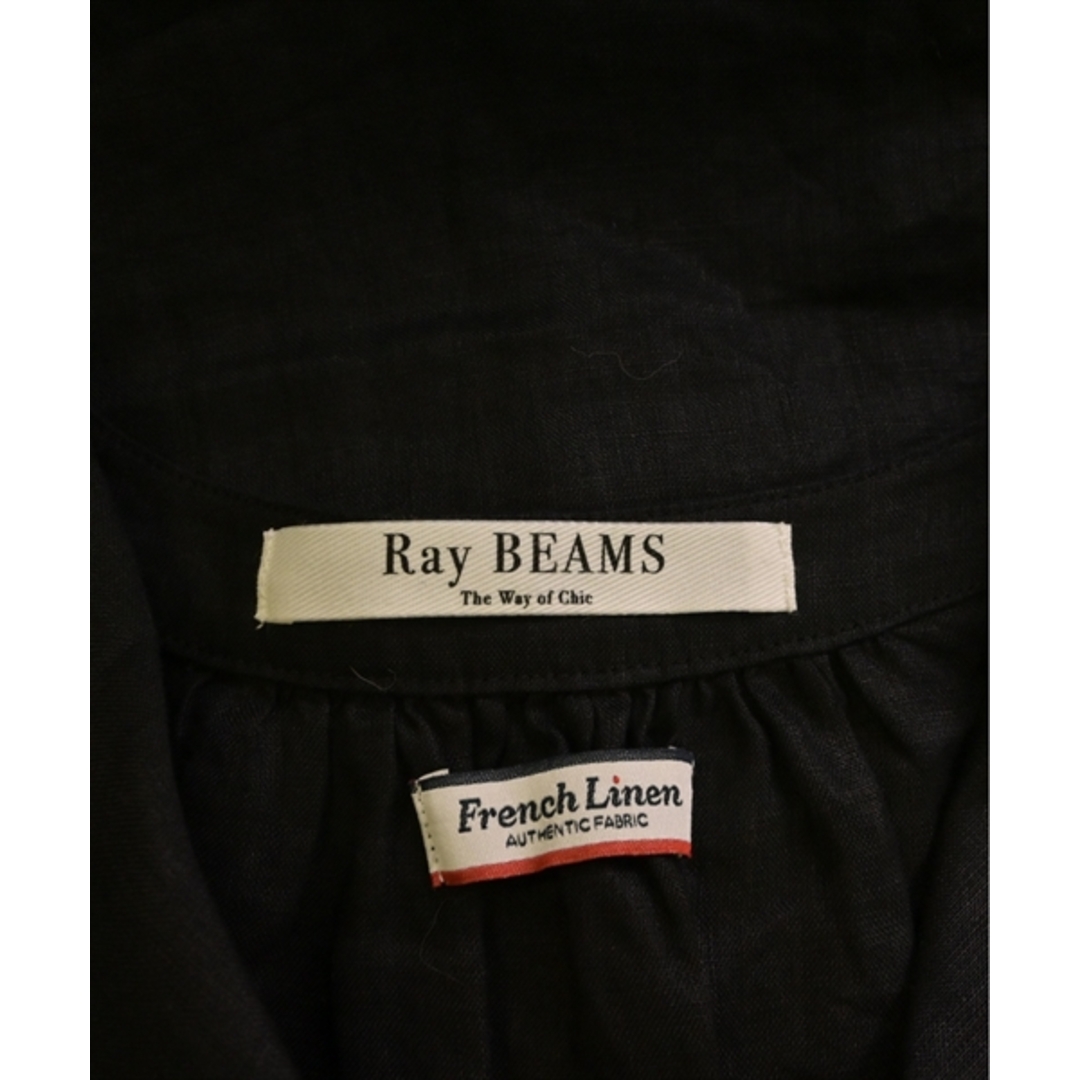 Ray BEAMS(レイビームス)のRay Beams レイビームス ブラウス F 黒 【古着】【中古】 レディースのトップス(シャツ/ブラウス(長袖/七分))の商品写真