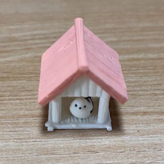 ミニチュア　鳥　鳥小屋　ピンク　フィギュア(その他)