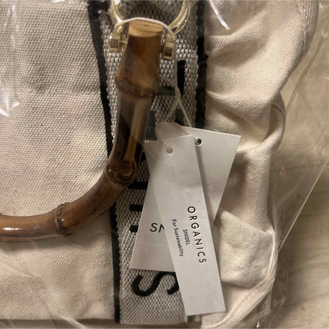 SNIDEL - フリルロゴバンブーバッグ ロゴトートバッグの通販 by SNIDEL - フリルロゴバンブーバッグ ロゴトートバッグの通販 by