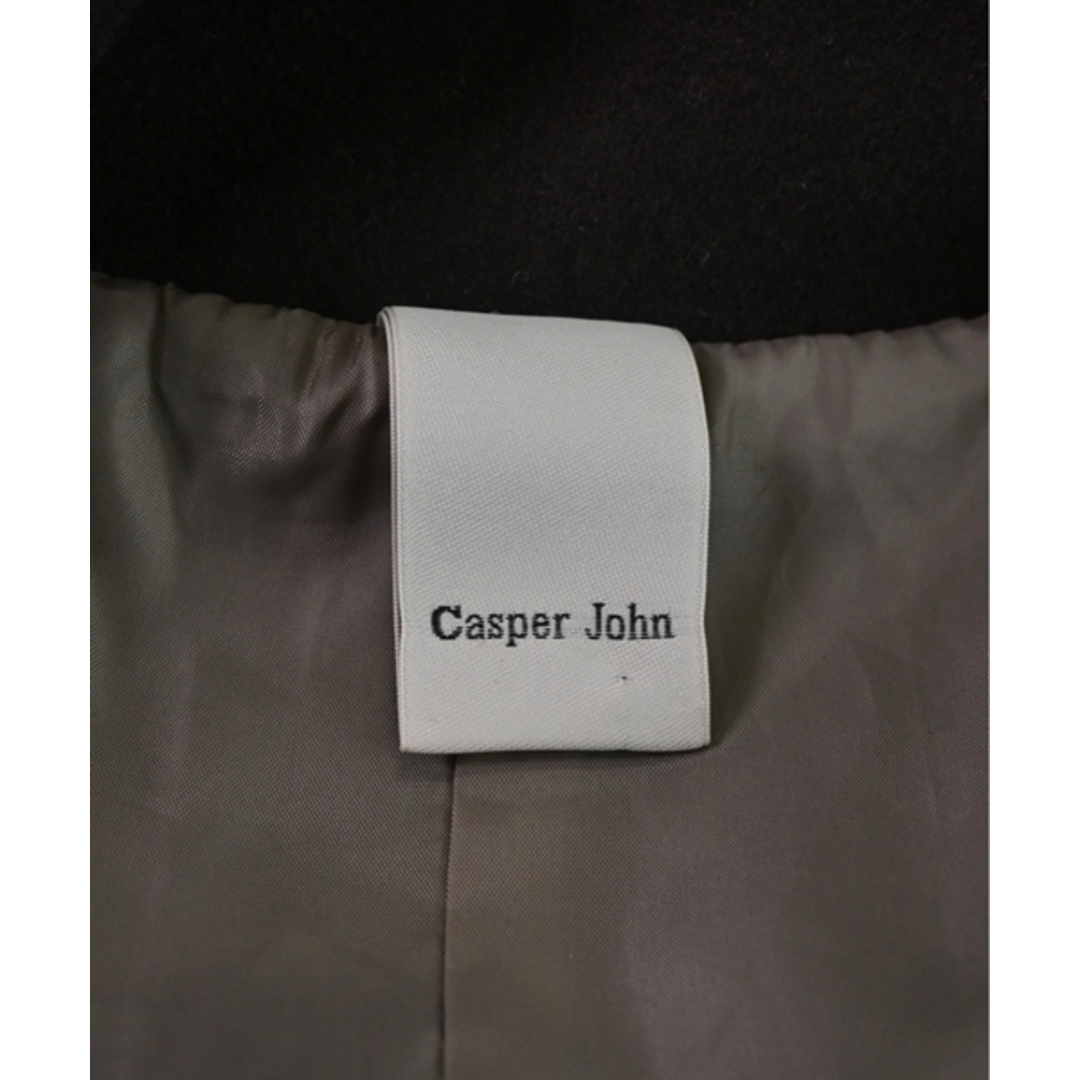 Casper John(キャスパージョン)のCasper John キャスパージョン チェスターコート L 茶 【古着】【中古】 メンズのジャケット/アウター(チェスターコート)の商品写真