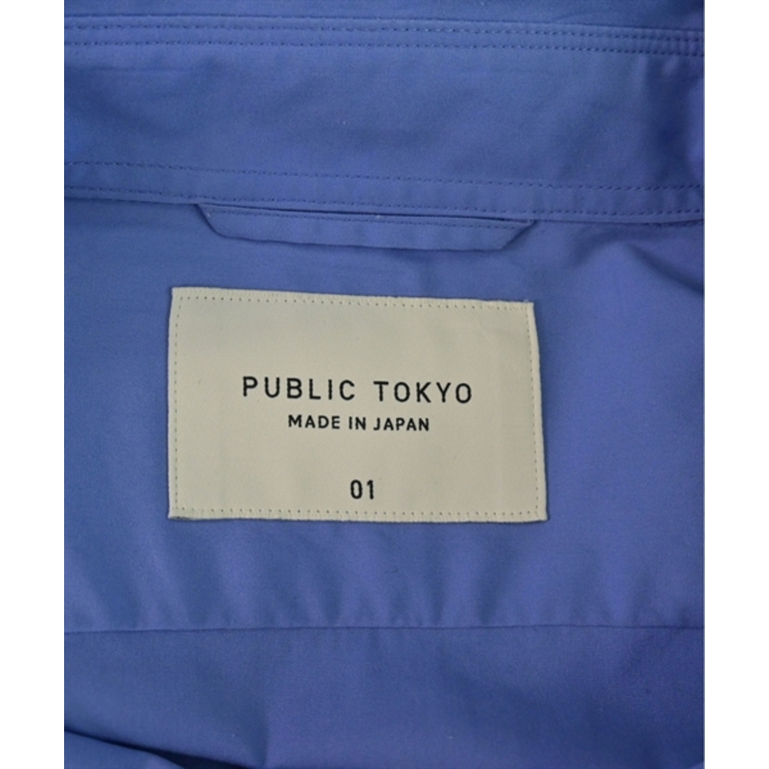 PUBLIC TOKYO(パブリックトウキョウ)のPUBLIC TOKYO パブリック　トウキョウ ドレスシャツ 1(S位) 青 【古着】【中古】 メンズのトップス(シャツ)の商品写真