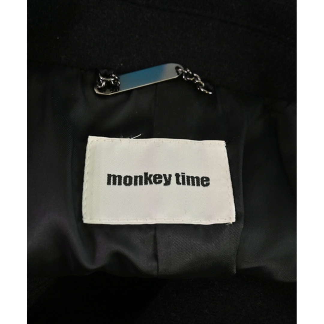 MONKEY TIME モンキータイム チェスターコート XL 黒 【古着】【中古】 メンズのジャケット/アウター(チェスターコート)の商品写真