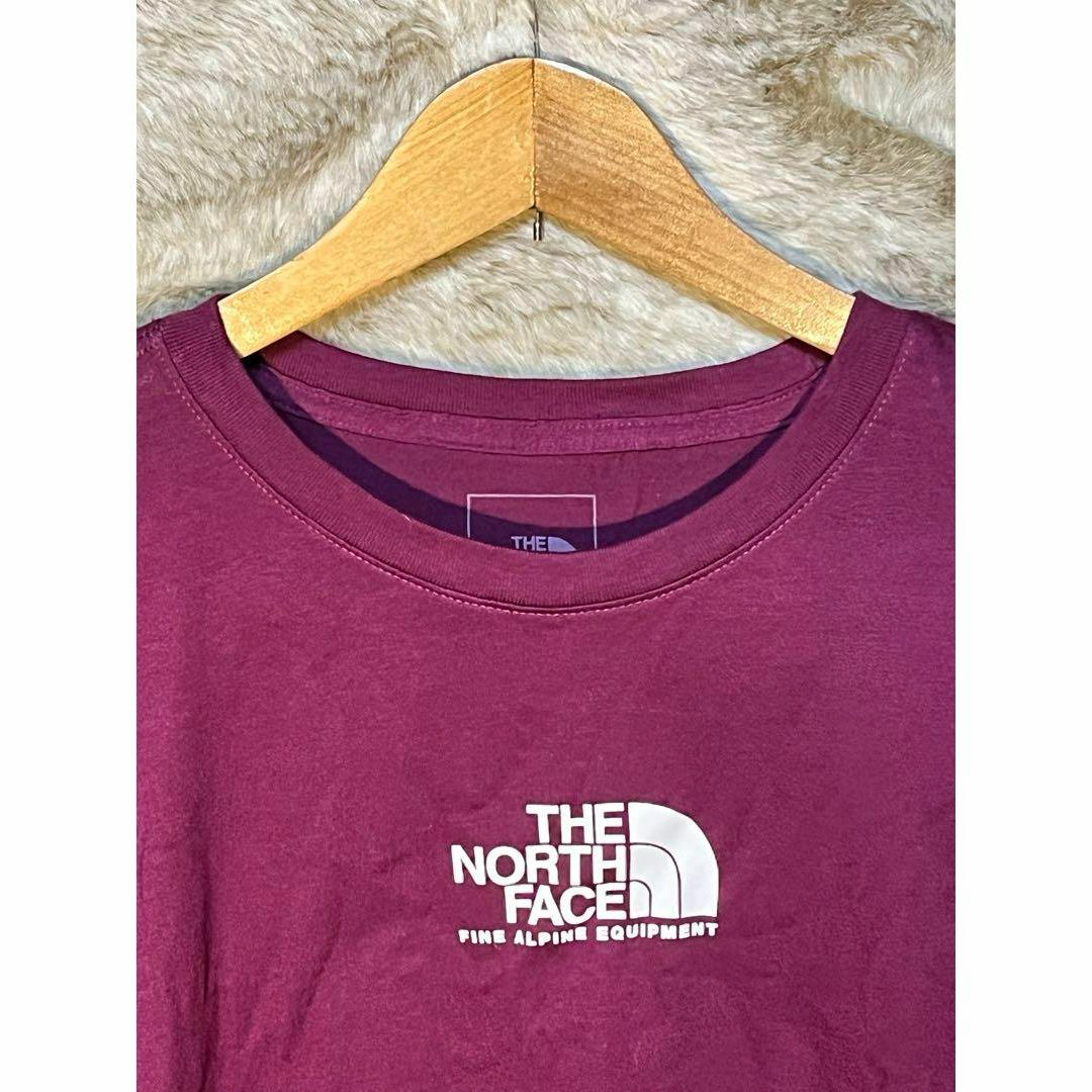 THE NORTH FACE ザノースフェイス ロンT　ワインレッド　XLサイズ メンズのトップス(Tシャツ/カットソー(七分/長袖))の商品写真