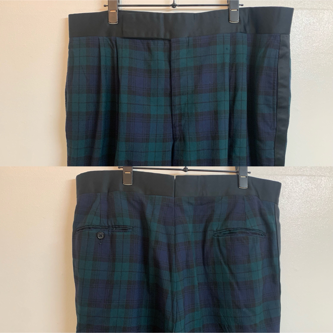 H.FREEMAN&SON VINTAGE サイドライン チェックパンツ XL位 メンズのパンツ(スラックス)の商品写真