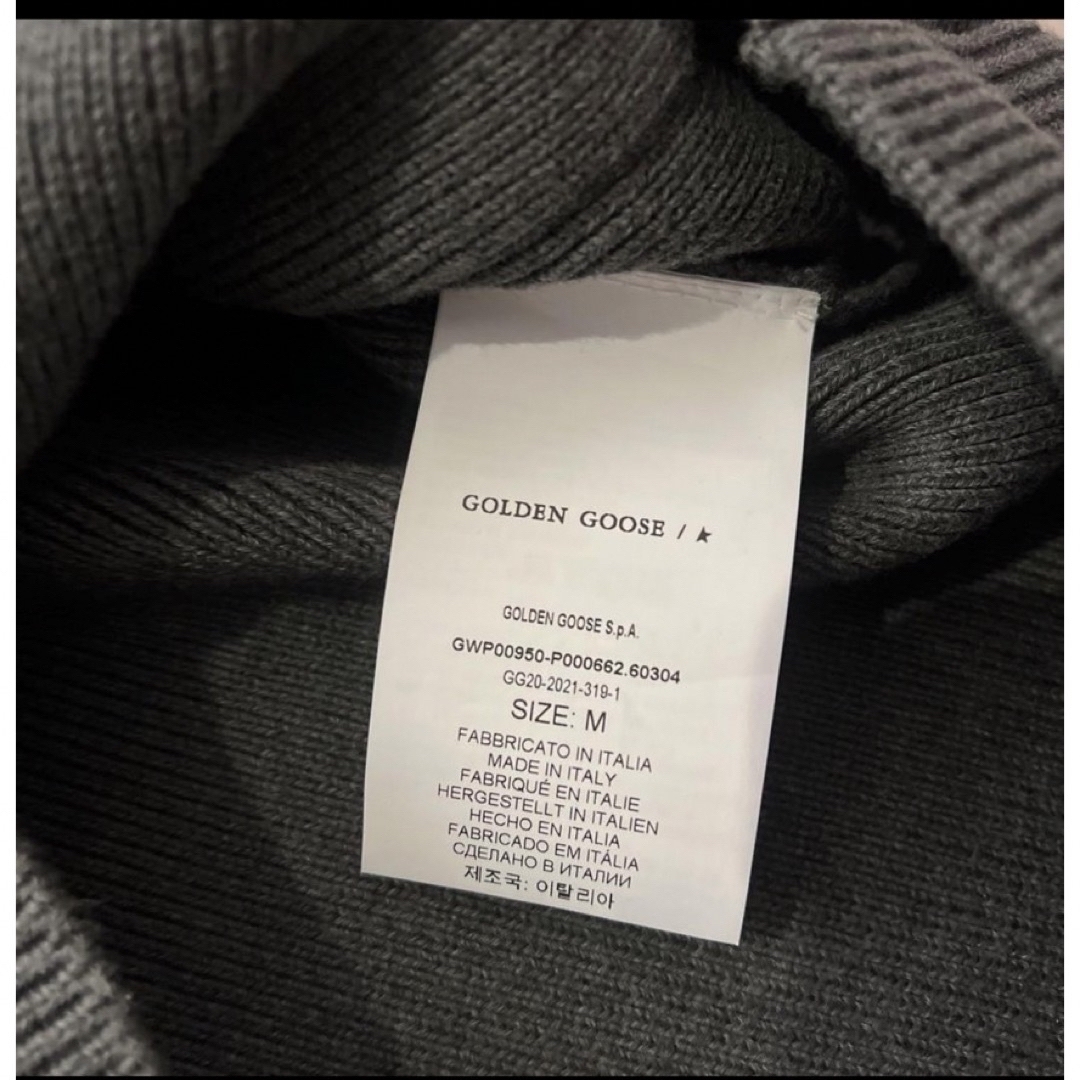 L'Appartement DEUXIEME CLASSE(アパルトモンドゥーズィエムクラス)のgolden goose back logo CARDIGAN knit M レディースのトップス(カーディガン)の商品写真