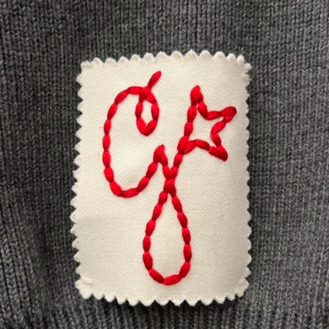 L'Appartement DEUXIEME CLASSE(アパルトモンドゥーズィエムクラス)のgolden goose back logo CARDIGAN knit M レディースのトップス(カーディガン)の商品写真