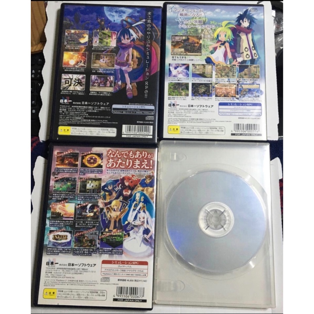 PS2 日本一ソフトウェア 4本セット エンタメ/ホビーのゲームソフト/ゲーム機本体(家庭用ゲームソフト)の商品写真