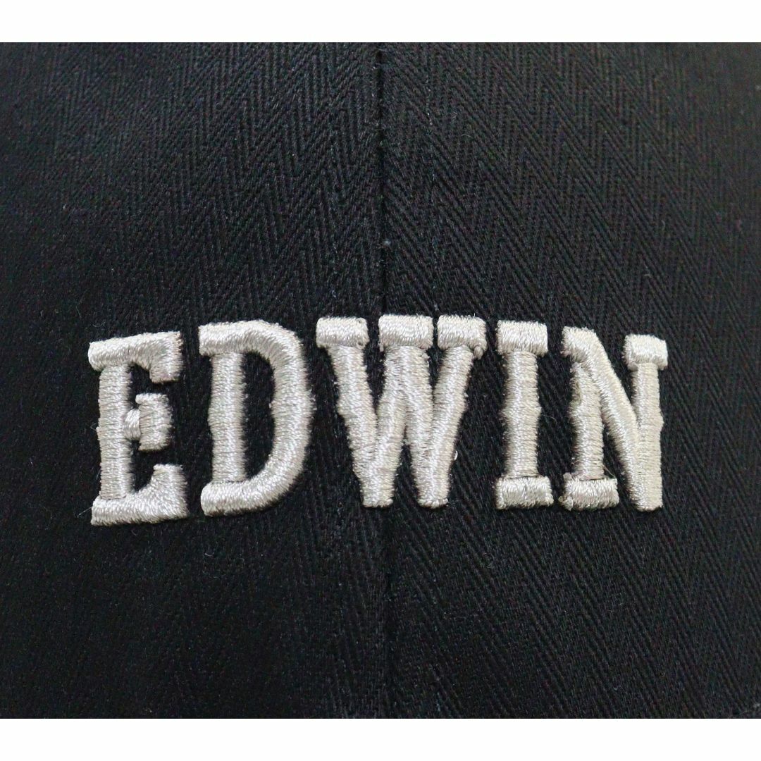 EDWIN(エドウィン)のEDWIN エドウィン メッシュキャップ ヘリンボン 調節可能★ブラック【新品】 メンズの帽子(キャップ)の商品写真