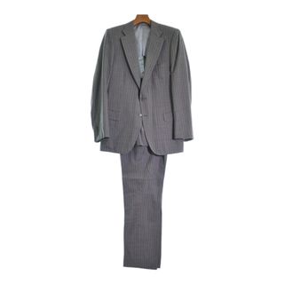 ブリオーニ(Brioni)のBrioni ブリオーニ ビジネス 50(XL位) グレーx水色(ストライプ) 【古着】【中古】(セットアップ)