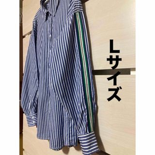 ザラ(ZARA)のZARA ザラ ストライプ シャツ(Ｌサイズ)(シャツ/ブラウス(長袖/七分))