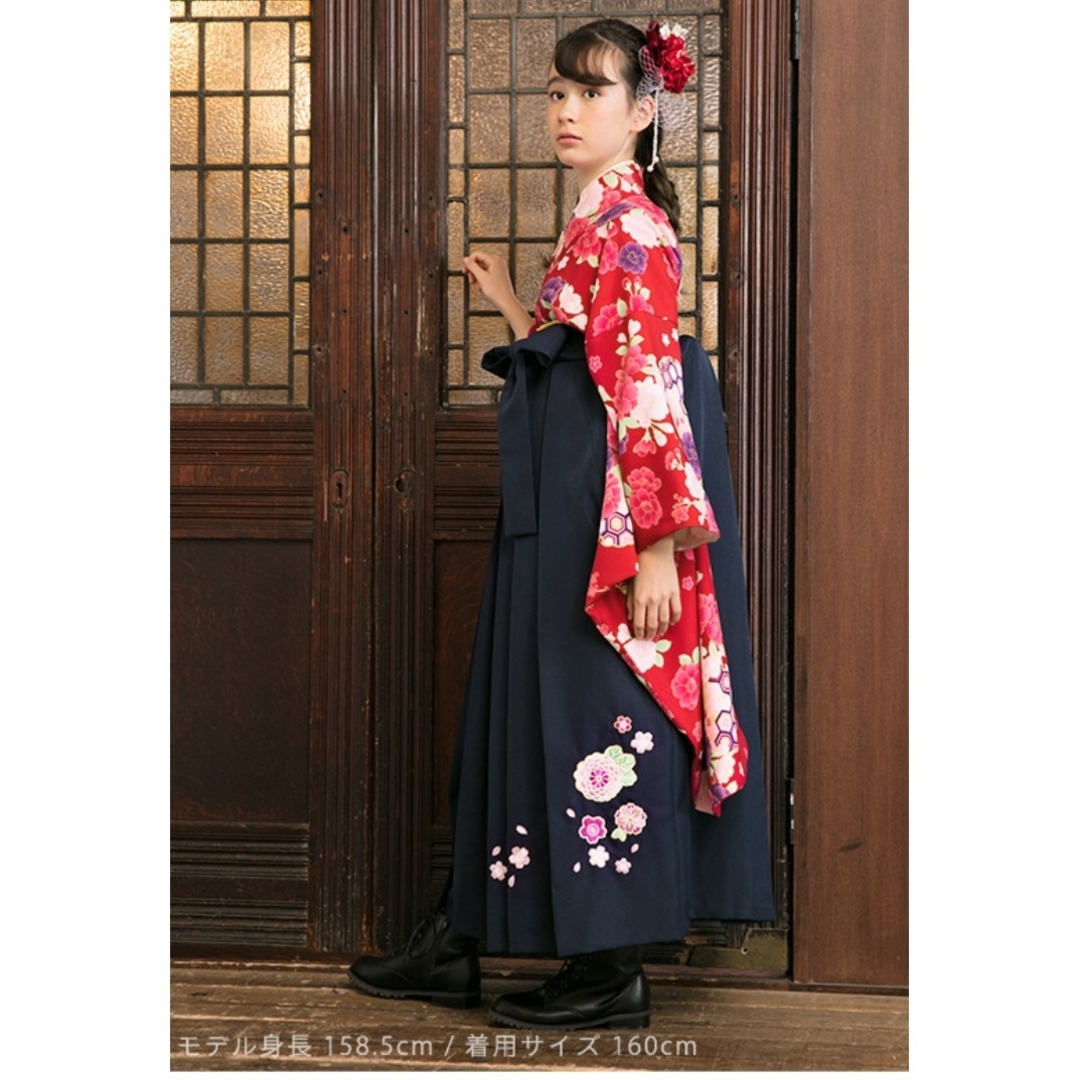 arisana(アリサナ)の卒業袴セット　160cm キッズ/ベビー/マタニティのキッズ服女の子用(90cm~)(和服/着物)の商品写真