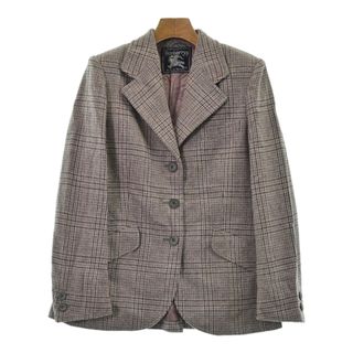 BURBERRY - BURBERRY テーラードジャケット -(M位) 赤xグレーx白 