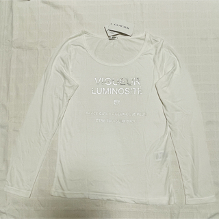 グラシア(GLACIER)のGLACIER グラシア 英字 Tシャツ M 薄手 長袖 シンプル ホワイト 白(Tシャツ(半袖/袖なし))
