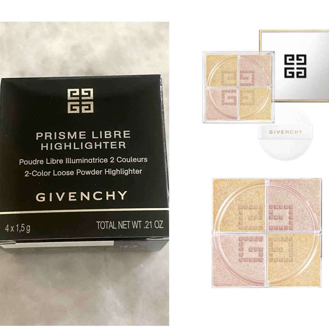 GIVENCHY(ジバンシィ)の【GIVENCHY】プリズム リーブル ハイライター 10 ゴールドオーガンザ コスメ/美容のベースメイク/化粧品(フェイスパウダー)の商品写真