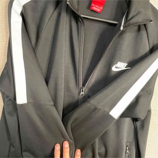 NIKE - NIKE ナイキ ワンポイントロゴ トラックジャケット ブラックXL