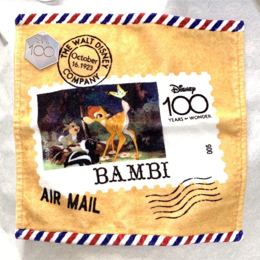 Disney(ディズニー)のBambi バンビ ディズニー100周年 ハンドタオル タオルハンカチ エンタメ/ホビーのアニメグッズ(タオル)の商品写真