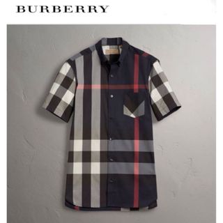 バーバリー(BURBERRY)の美品 バーバリーロンドン Burberry メガチェック 半袖シャツ 未使用級(シャツ)