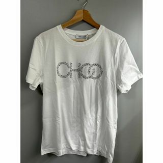 ジミーチュウ(JIMMY CHOO)のロックすぎるジミーチュウのロゴT！ ブラックデニムとの相性抜群！ M レディース(Tシャツ(半袖/袖なし))