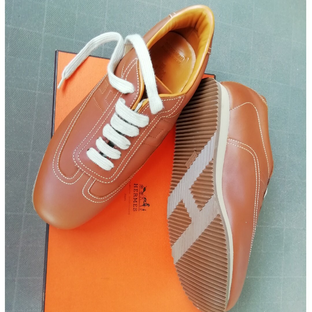 Hermes(エルメス)のエルメス　レザースニーカー メンズの靴/シューズ(スニーカー)の商品写真
