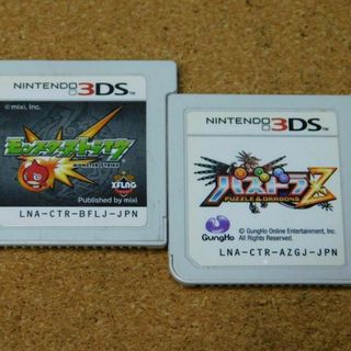 r★３ＤＳ★モンスターストライク＋パズドラＺ　パズル＆ドラゴン（共にソフトのみ）(携帯用ゲームソフト)