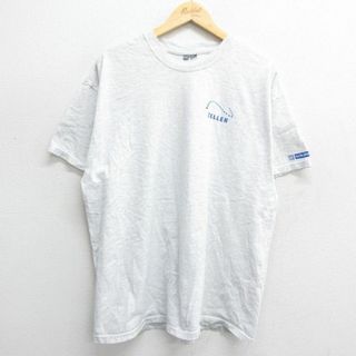 ヘインズ(Hanes)のXL★古着 ヘインズ Hanes 半袖 ビンテージ Tシャツ メンズ 00年代 00s ZELLER クルーネック 薄グレー 霜降り 24mar29 中古(Tシャツ/カットソー(半袖/袖なし))