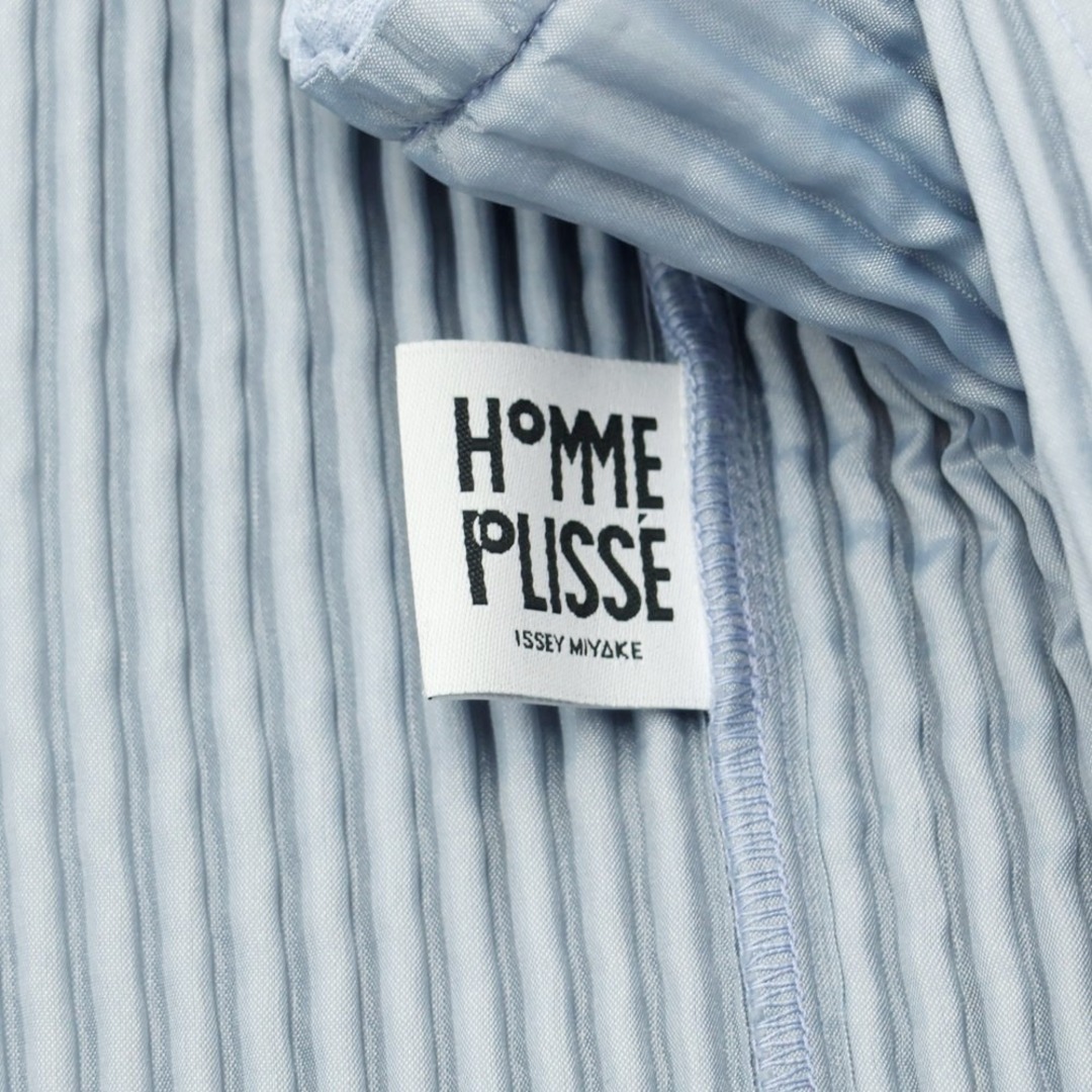 【中古】オム プリッセ イッセイミヤケ HOMME PLISSE ISSEY MIYAKE 2023年秋冬 プリーツ カジュアルジャケット ライトブルー【サイズ表記なし（L位）】【メンズ】 メンズのジャケット/アウター(テーラードジャケット)の商品写真