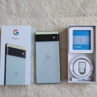 グーグルピクセル(Google Pixel)のGoogle Pixel 6 ソータ シーフォーム simフリー(スマートフォン本体)