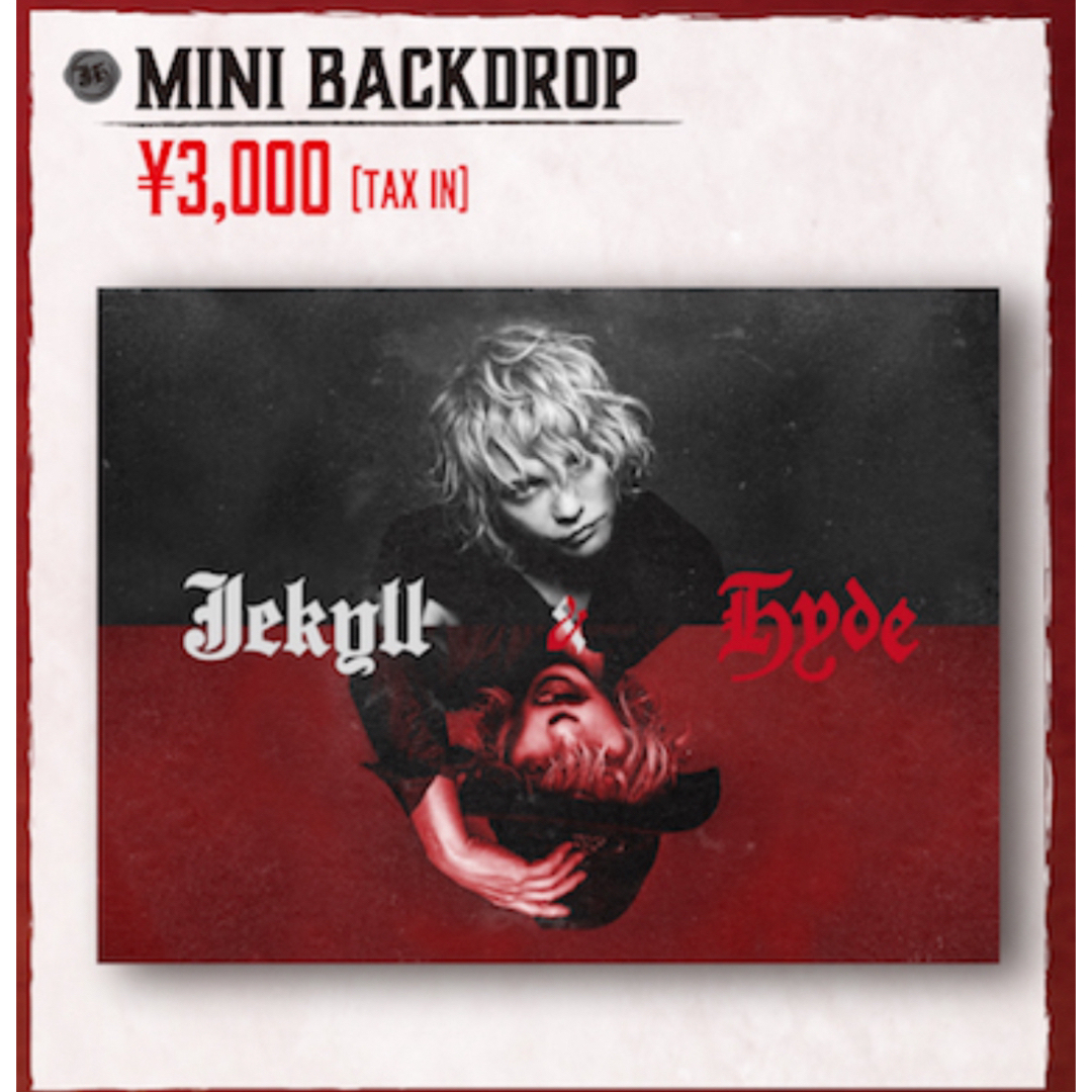 L'Arc～en～Ciel(ラルクアンシエル)のHYDE MINI BACKDROP  エンタメ/ホビーのタレントグッズ(ミュージシャン)の商品写真