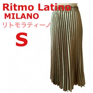 リトモラティーノ(Ritmo Latino)の【美品】Ritmo Latino プリーツスカート　光沢感　エレガント　綺麗(ロングスカート)