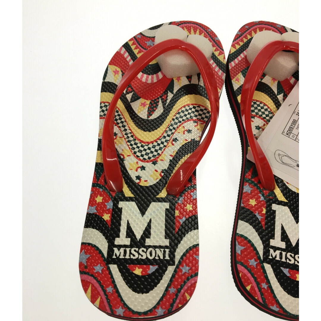 MISSONI(ミッソーニ)の美品 ミッソーニ MISSONI ビーチサンダル 総柄    レディース 36 レディースの靴/シューズ(ビーチサンダル)の商品写真