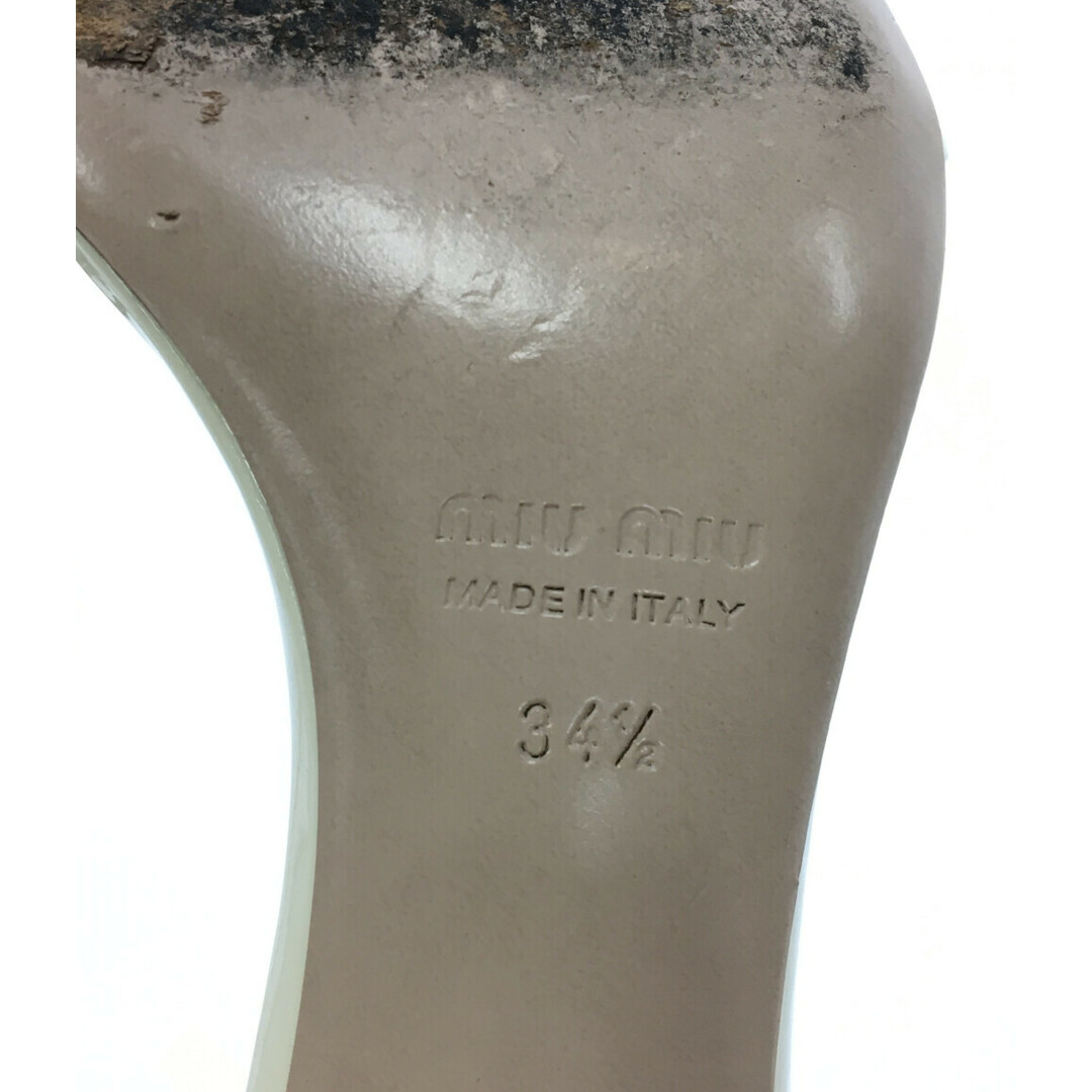 miumiu(ミュウミュウ)のミュウミュウ アンクルストラップサンダル レディース 34 1/2 レディースの靴/シューズ(サンダル)の商品写真
